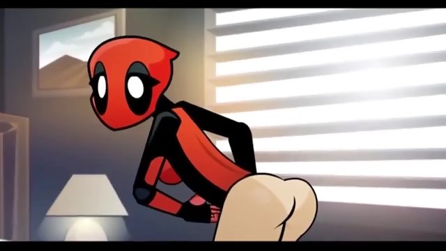 Cartoon Porn – Lady Deadpool takes Kingpin’s dick deep in her asshole