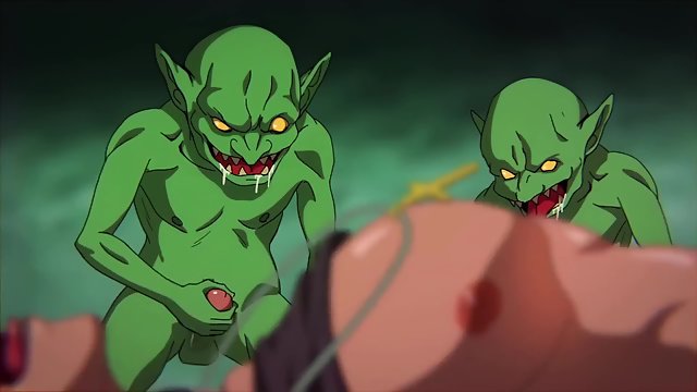 Goblins Cave 1 – Human slave is gangbanged by gay goblins