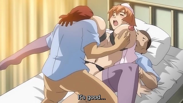 Exploding Tits Bomb 1 – Dirty anime nurse with huge tits give virgin patient a boobjob