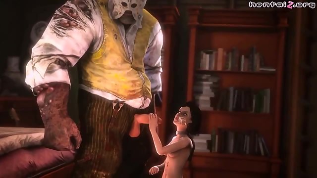 Bioshag – Bioshock Elizabeth gives a monster a blowjob, facial, and hardcore fuck